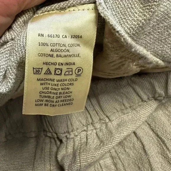 Anthropologie Hei Hei Pants Women's Size Small Beach Bound Grey Crop - Picture 7 of 8